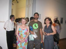 Nikoloz Mchedlidze with Maya Darchia (left), British Council Projects Manager and Nato Tsintsabadze (right) ICOMOS Georgia General Secretary